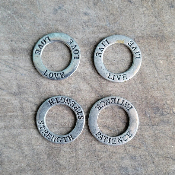 Jewelry - Four Silver Circle  Charms